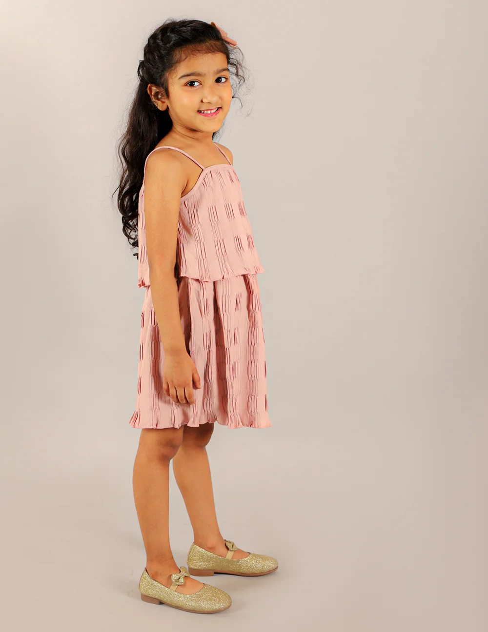 Elegant Mauve Noodle Strappy Dress for Effortless Summer Style view 3