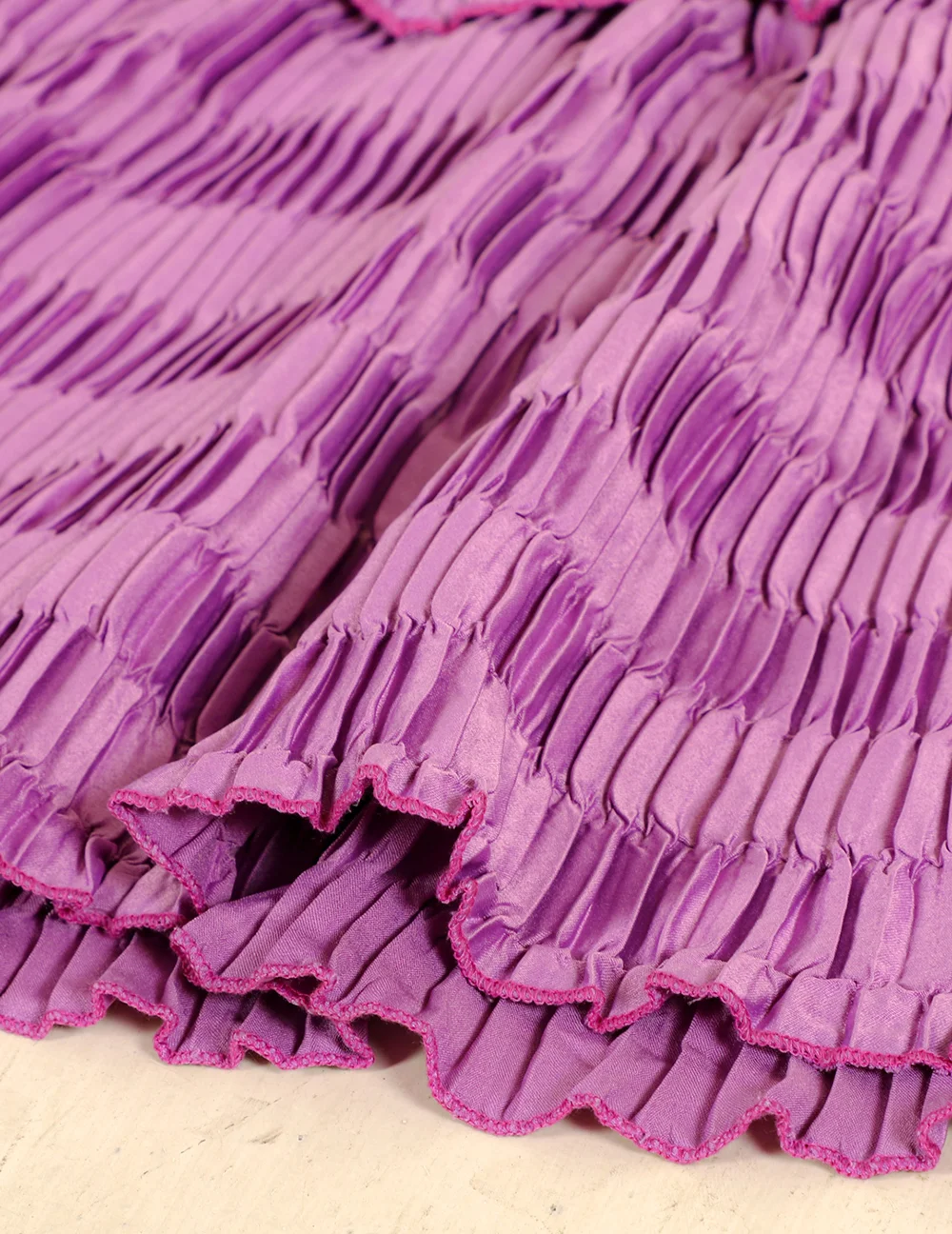 Chic Purple Noodle Strappy Summer Dress view 5