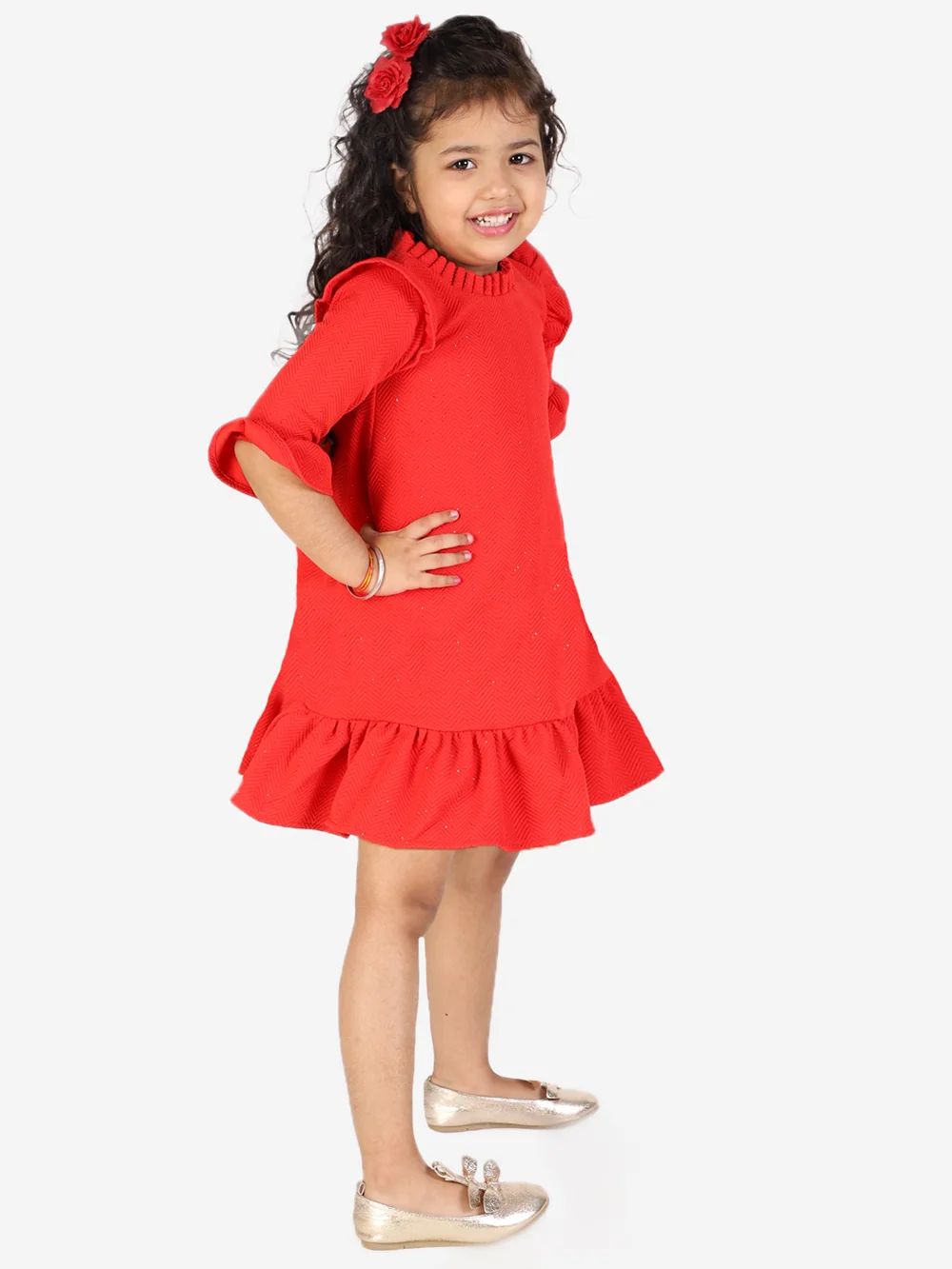 Captivating Red Martini Dress view 2