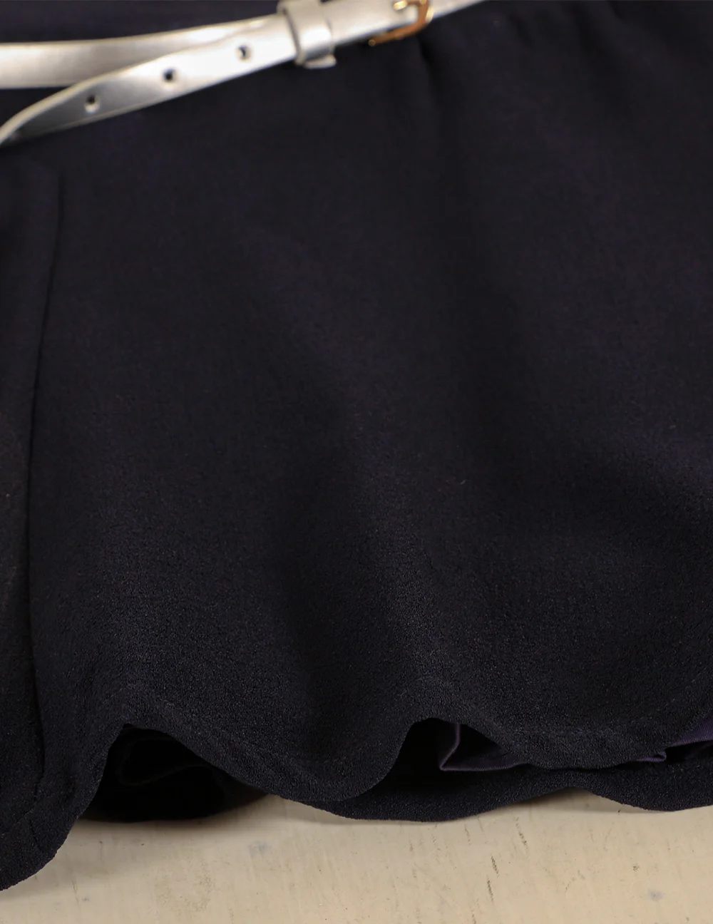 Stylish Navy Crepe Dress view 4