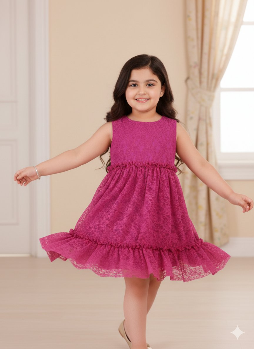 Chic Purple Sleeveless Pleated Net Party Dress