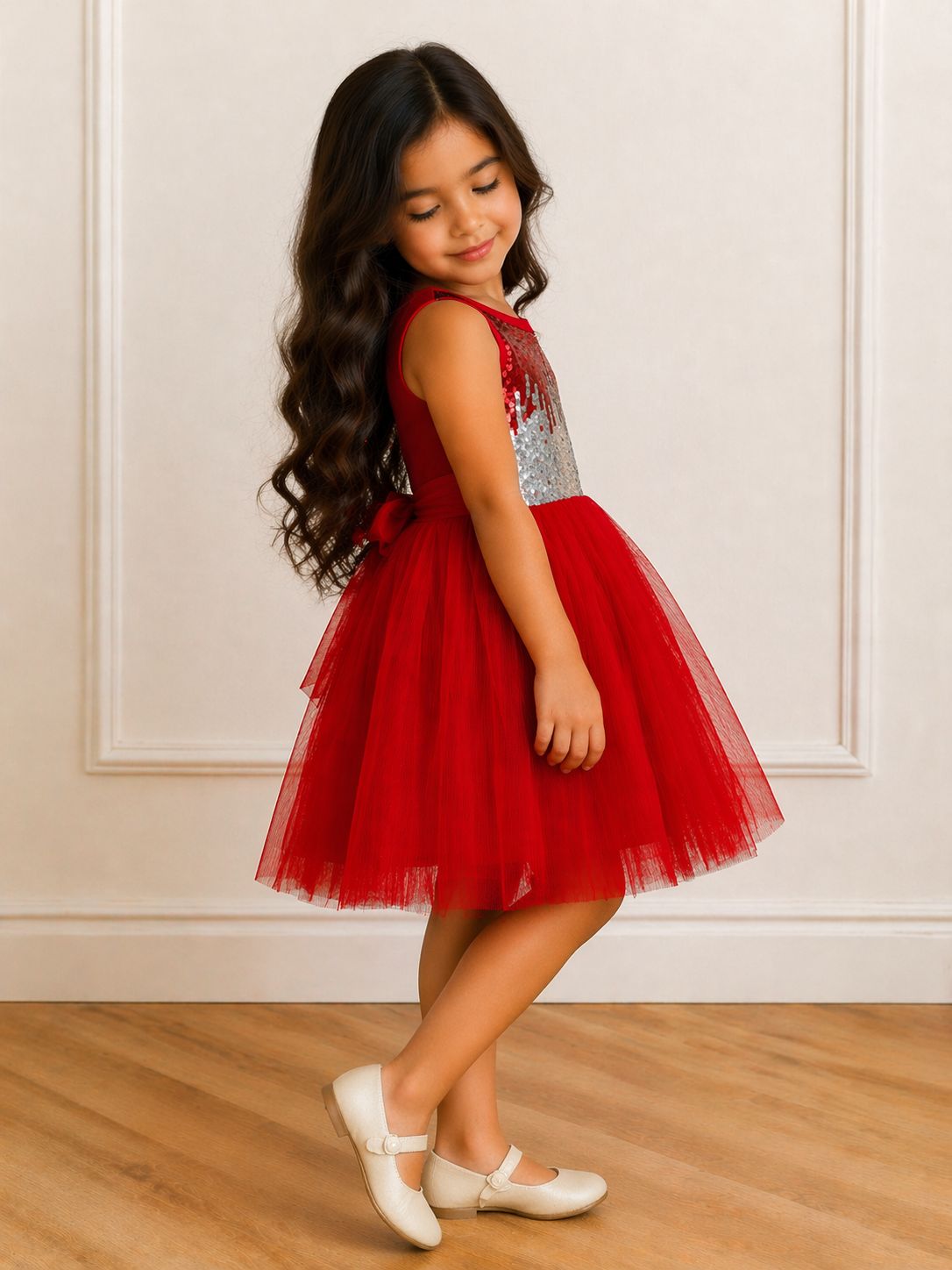 Royal Ruby Sparkle Dress view 2