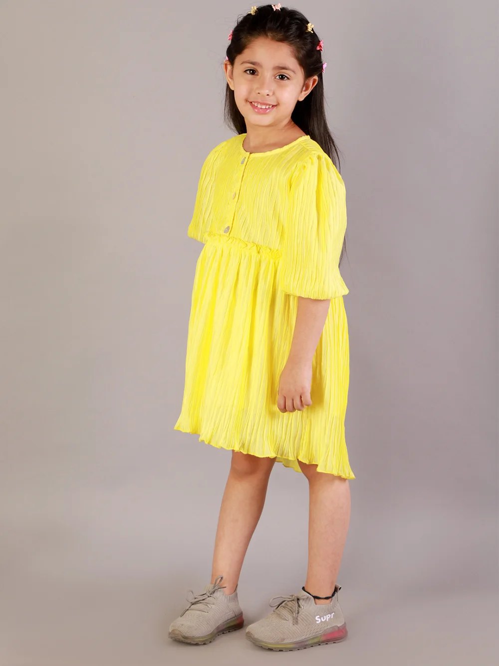 Lively Yellow Blossom Dress view 2
