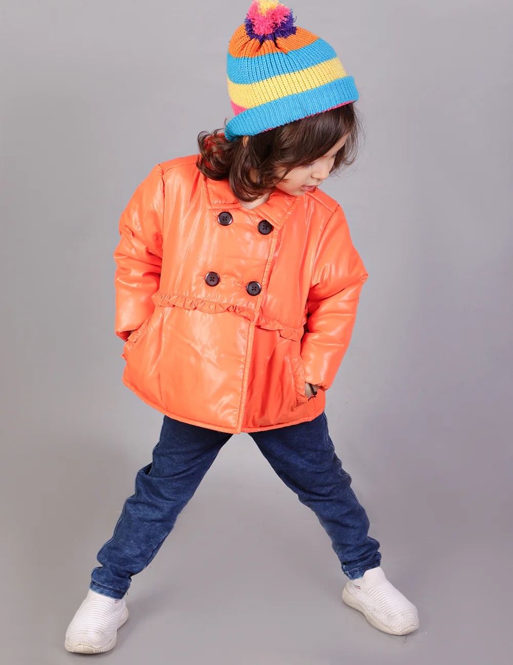 Playful Orange KidsDew Jacket