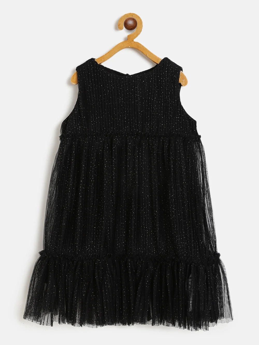 Stunning Black Girls’ Glitter Net Party Dress