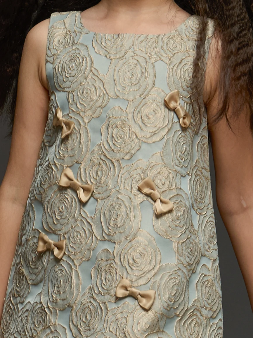 Kidsdew Jacquard Sleeveless Dress view 4