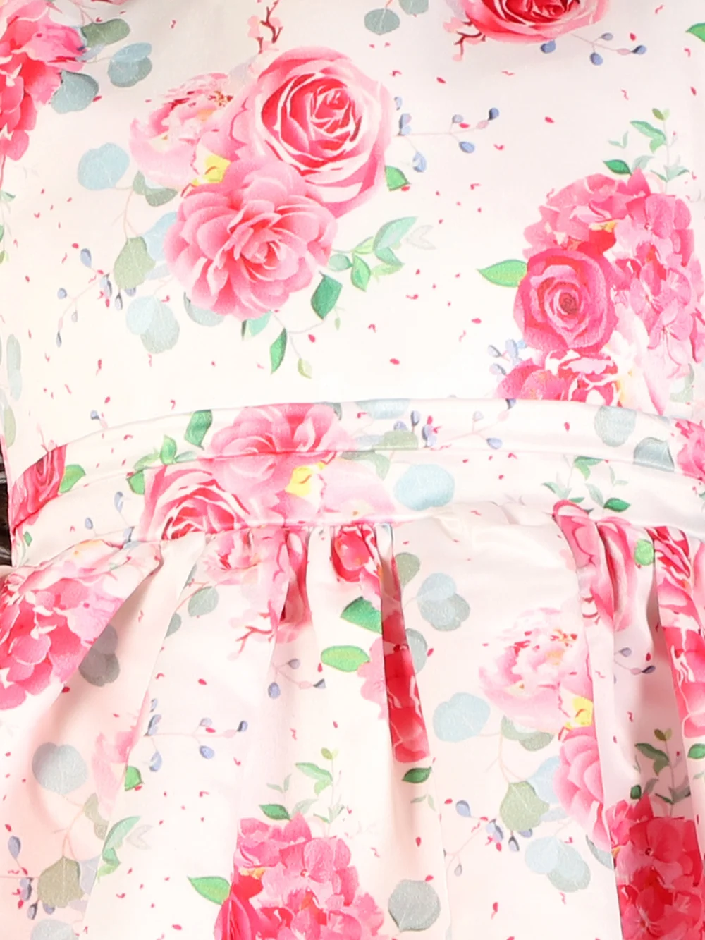 Elegant White Rose Garden Dress view 5