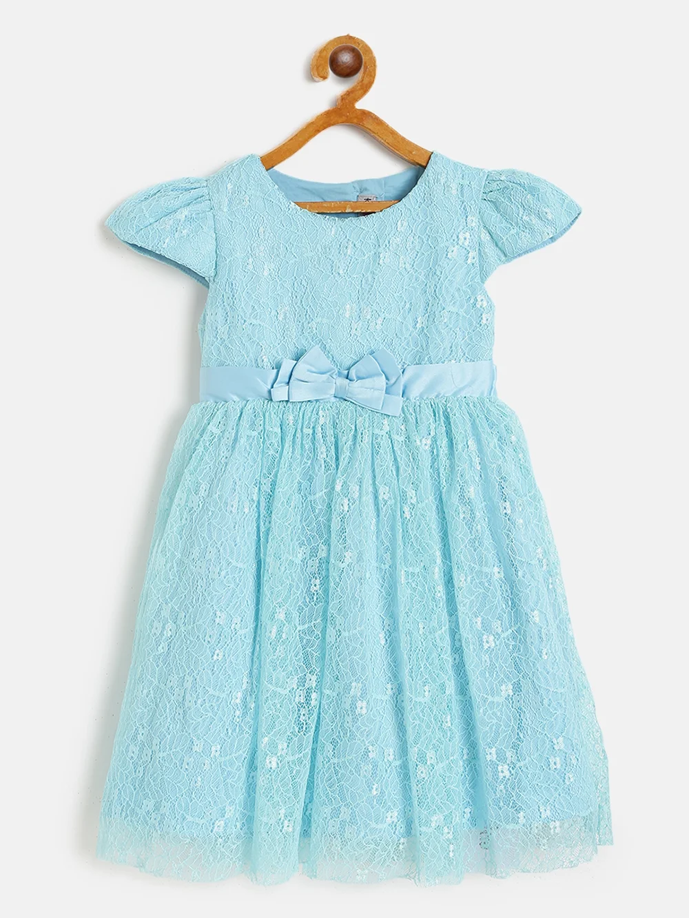 Elegant Blue Girls’ Party Dress view 2