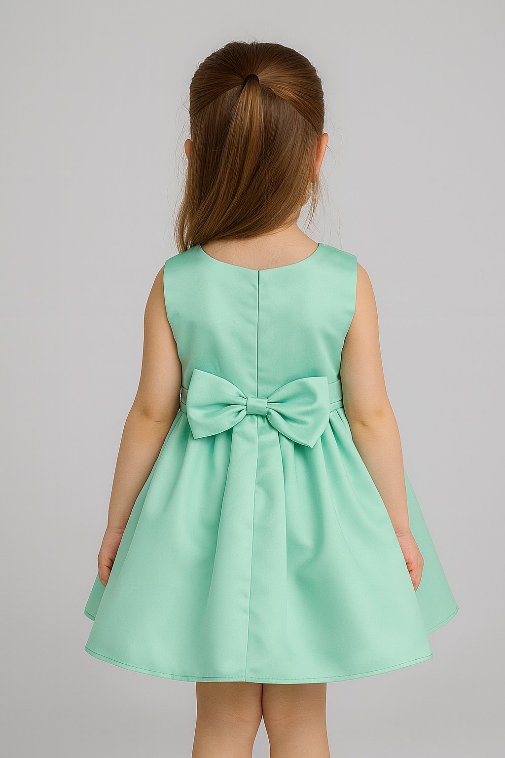 Vibrant Green Blooming Party Dress view 3