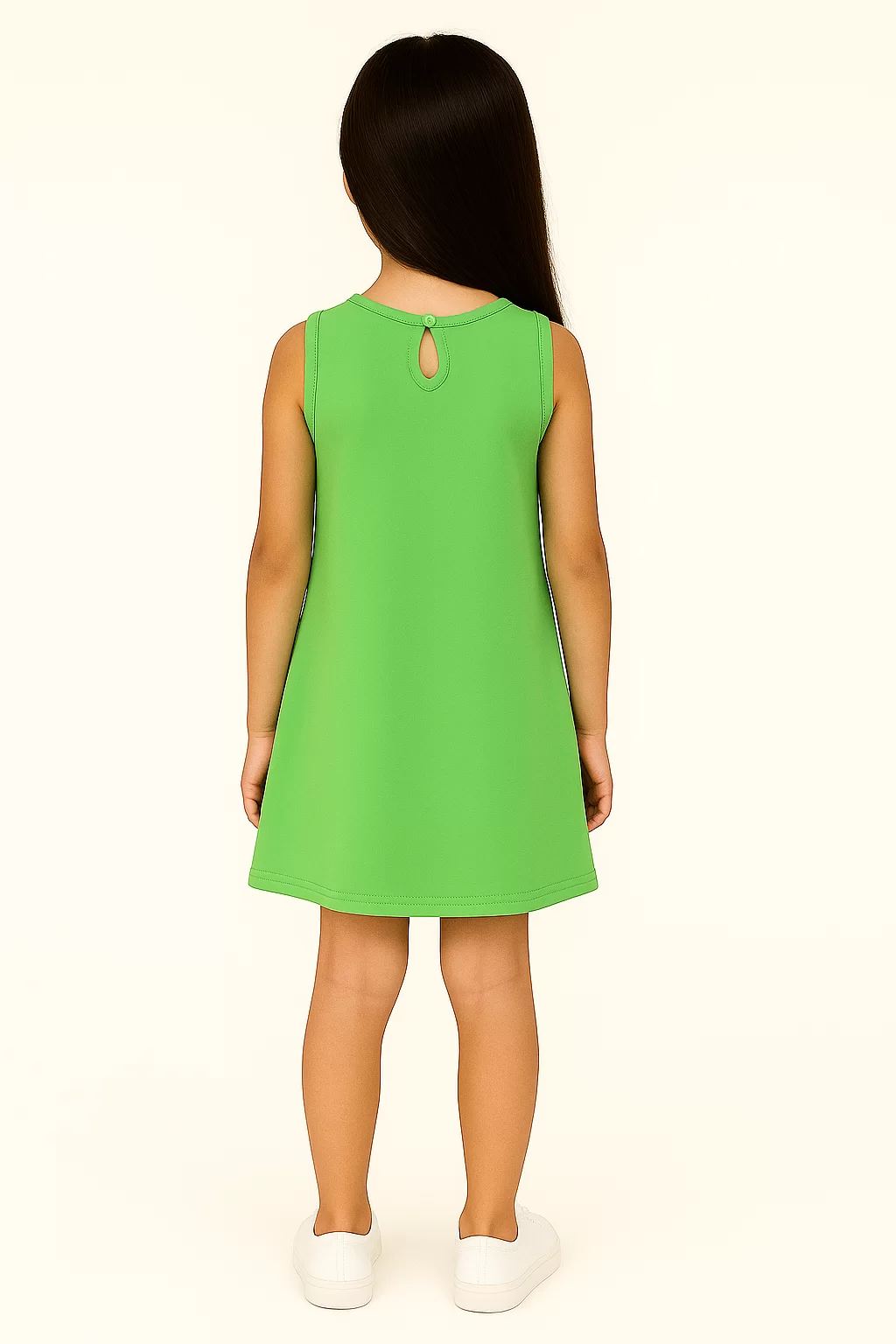 Kidsdew sleeveless Looper A-line knee length dress view 3