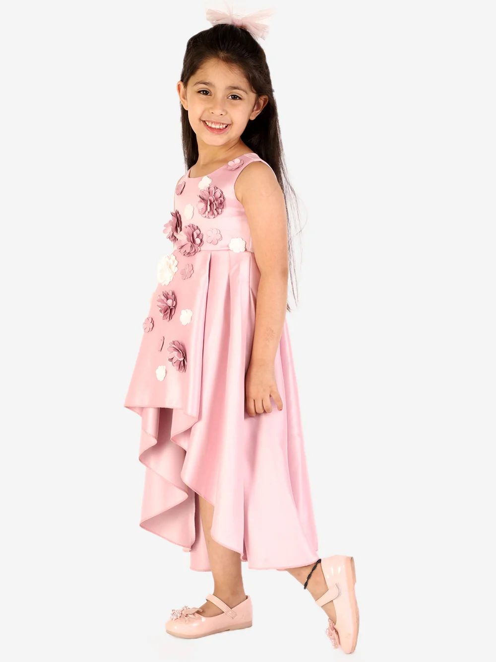 Charming Mauve High Low Dress view 4