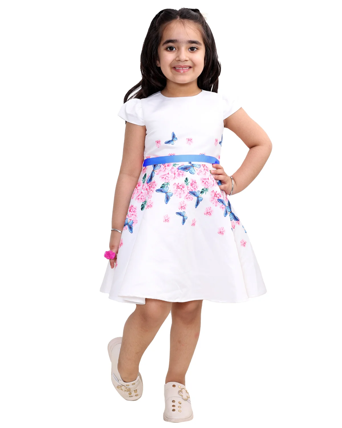 Flowery Garden White Dress view 3