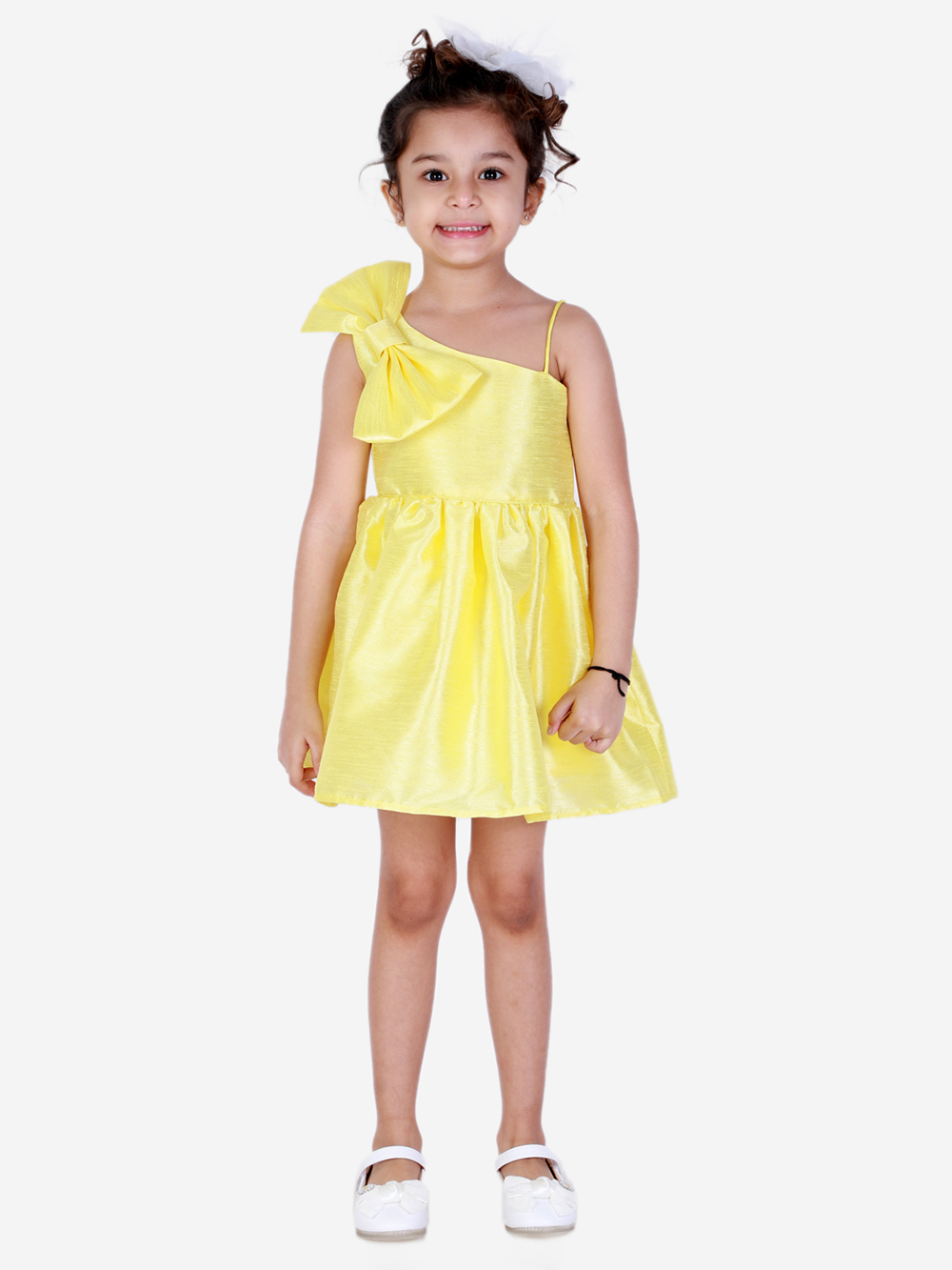 Charming Yellow Candy Dress for Girls