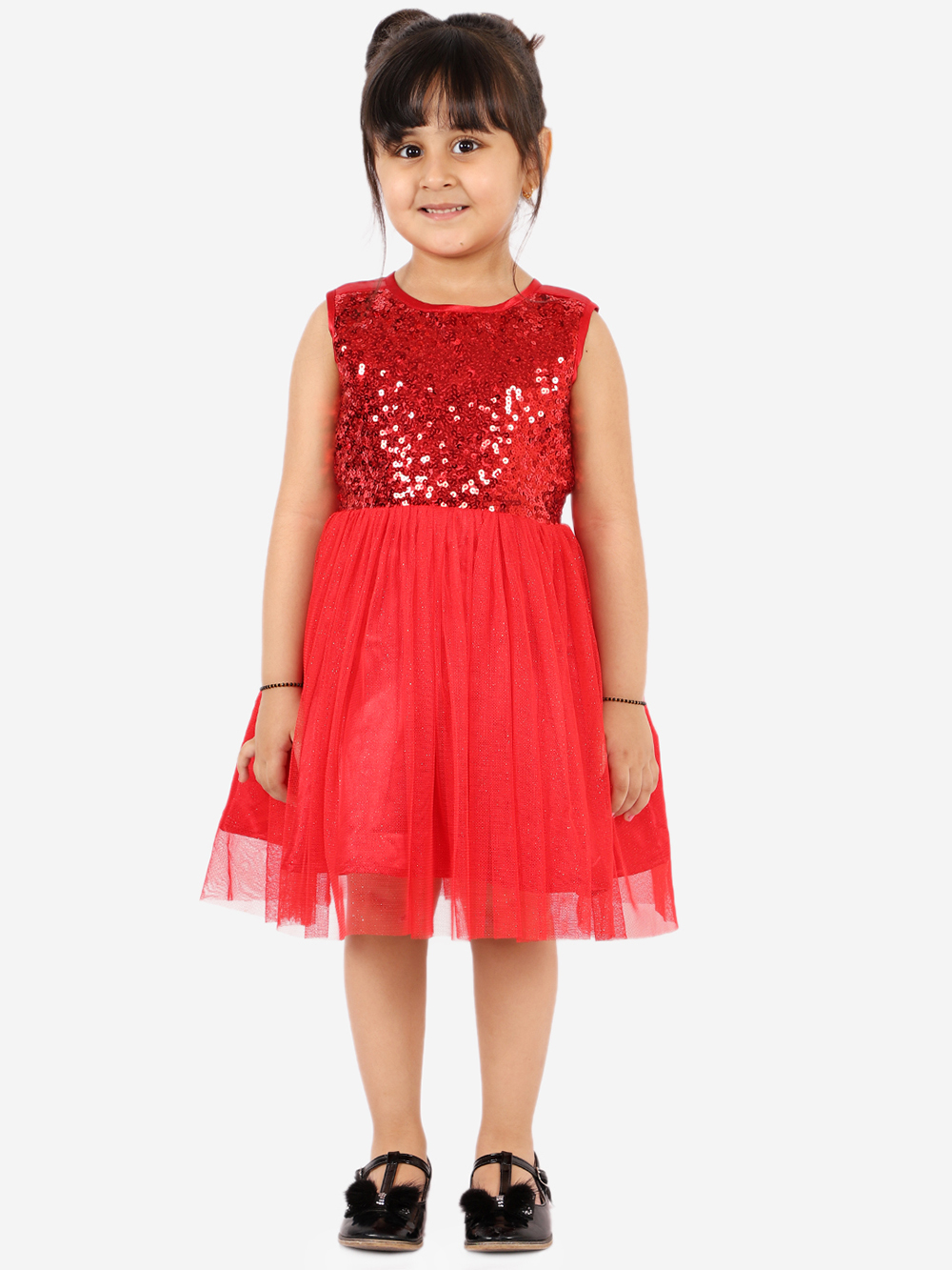 Gorgeous Red Sequin Flare Dress