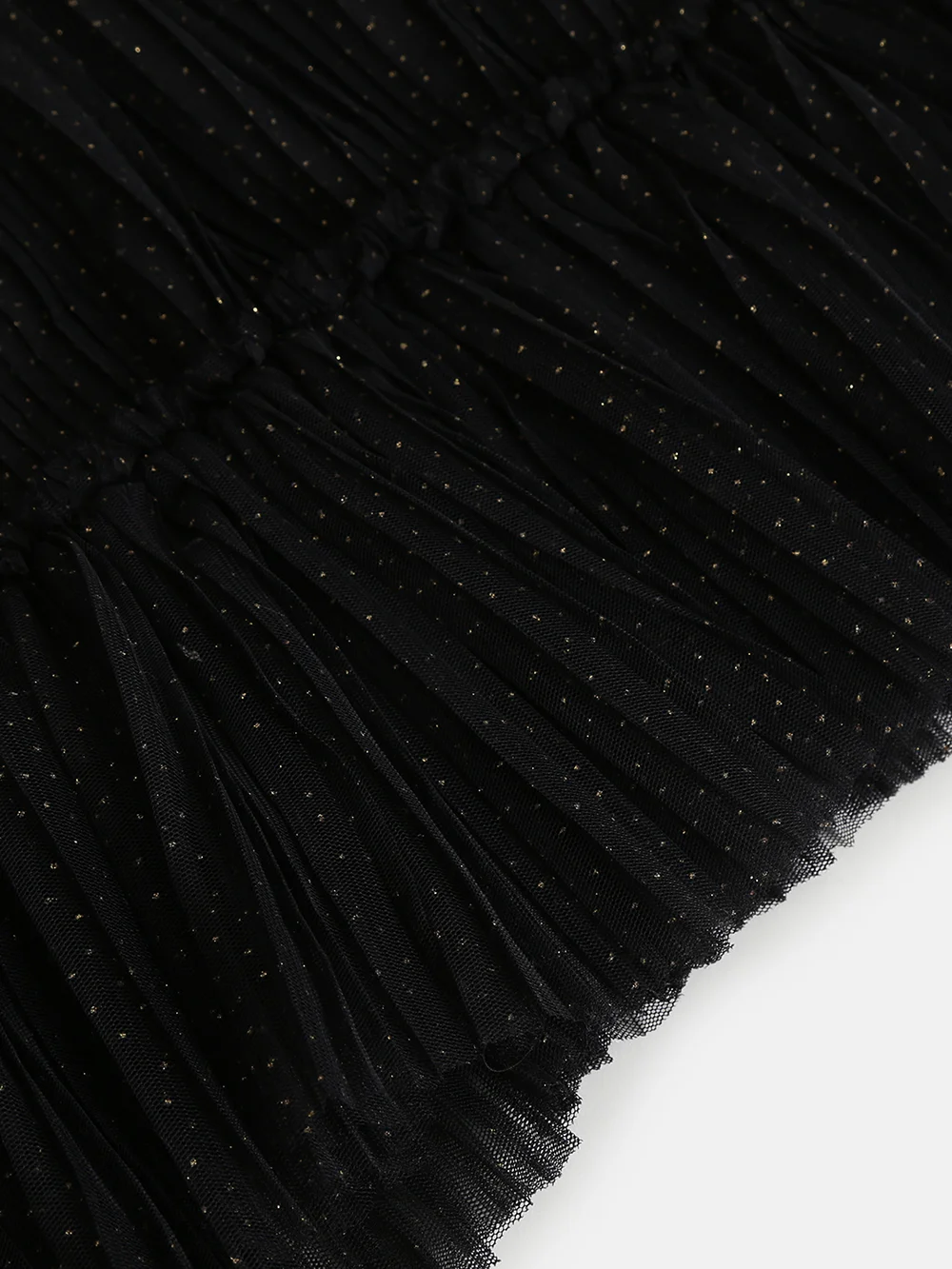 Stunning Black Girls’ Glitter Net Party Dress view 5
