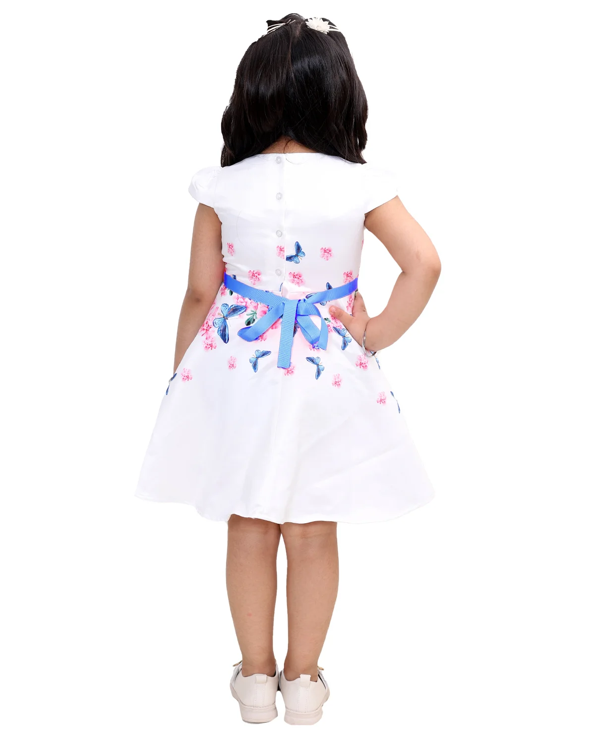 Flowery Garden White Dress view 4