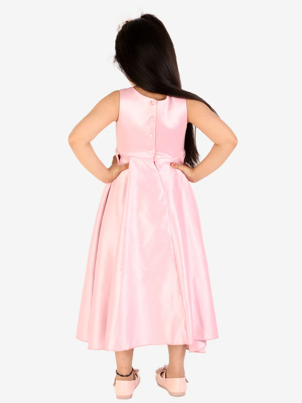 Charming Mauve High Low Dress view 5