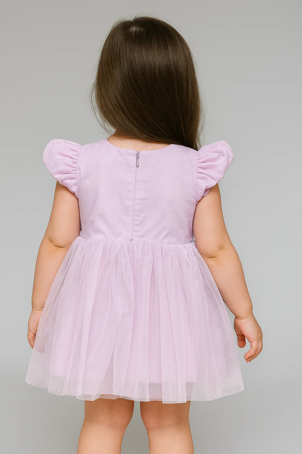 Kidsdew sleeveless Net fit and flare Above Knee Length dress view 3