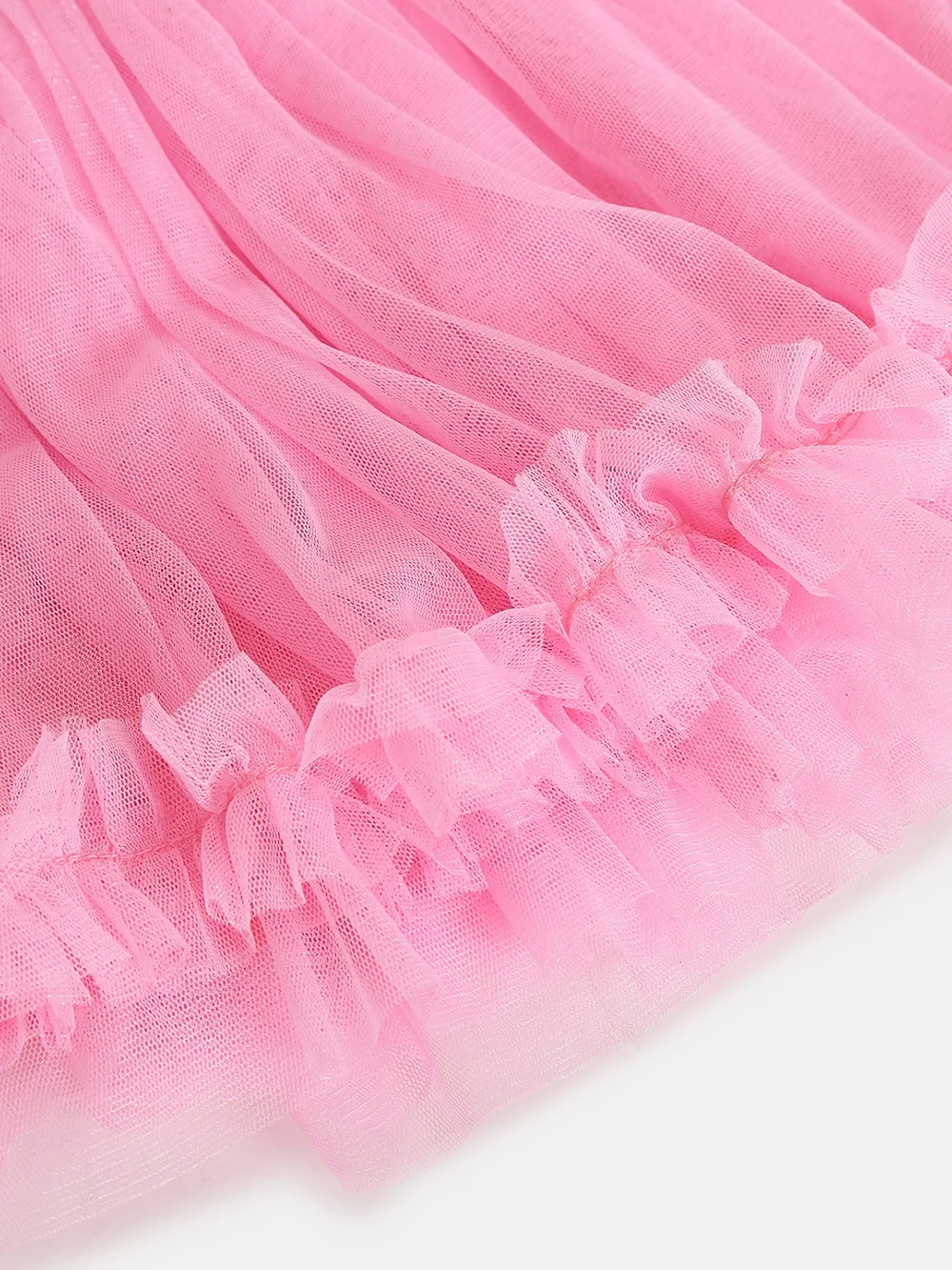 Elegant Pink Net Tuil Skirt view 3