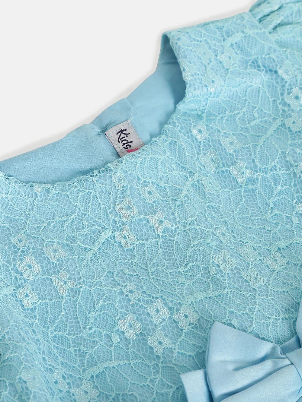 Elegant Blue Girls’ Party Dress view 4