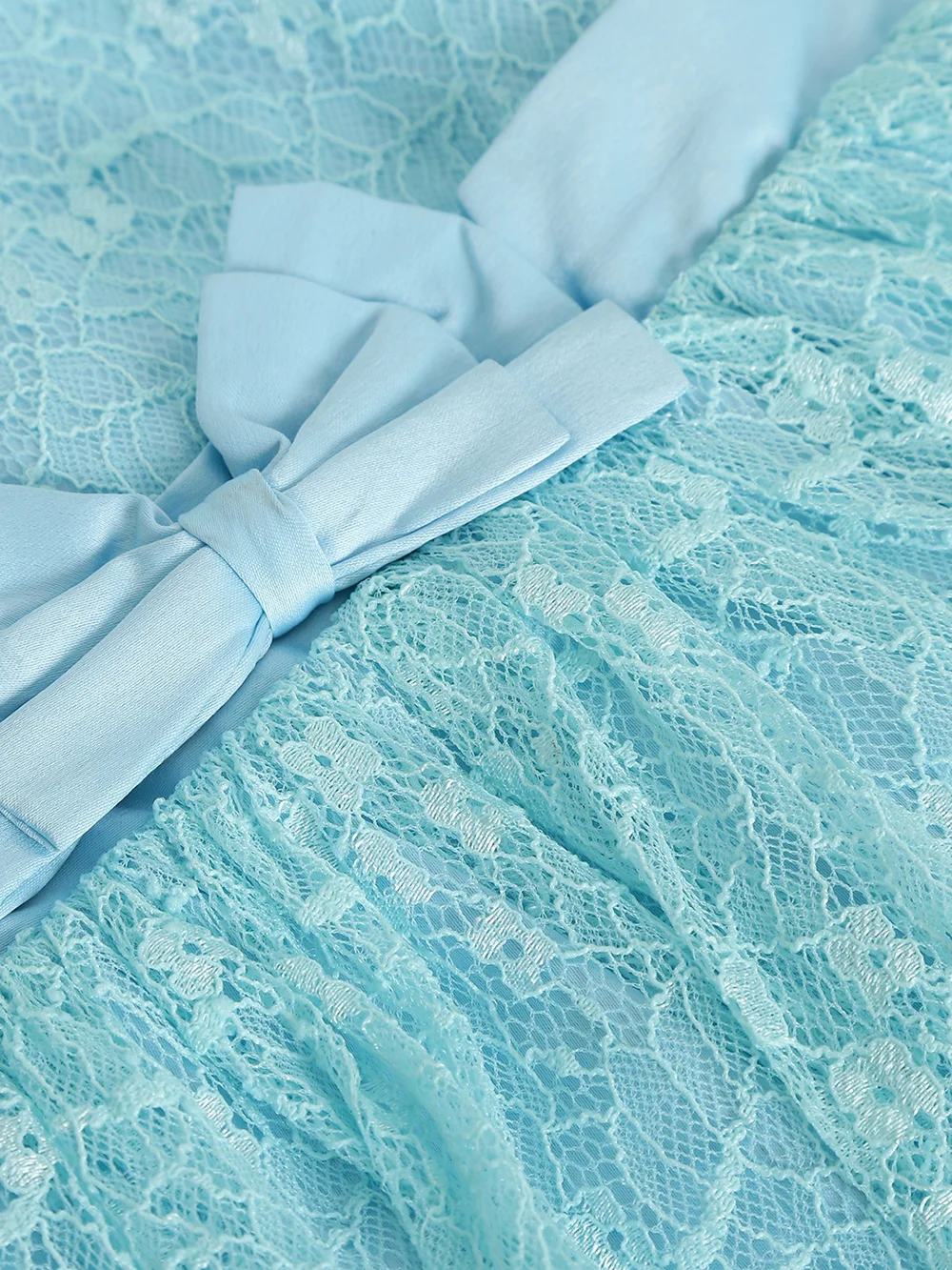 Elegant Blue Girls’ Party Dress view 5