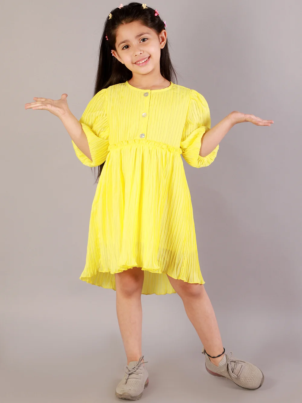 Lively Yellow Blossom Dress