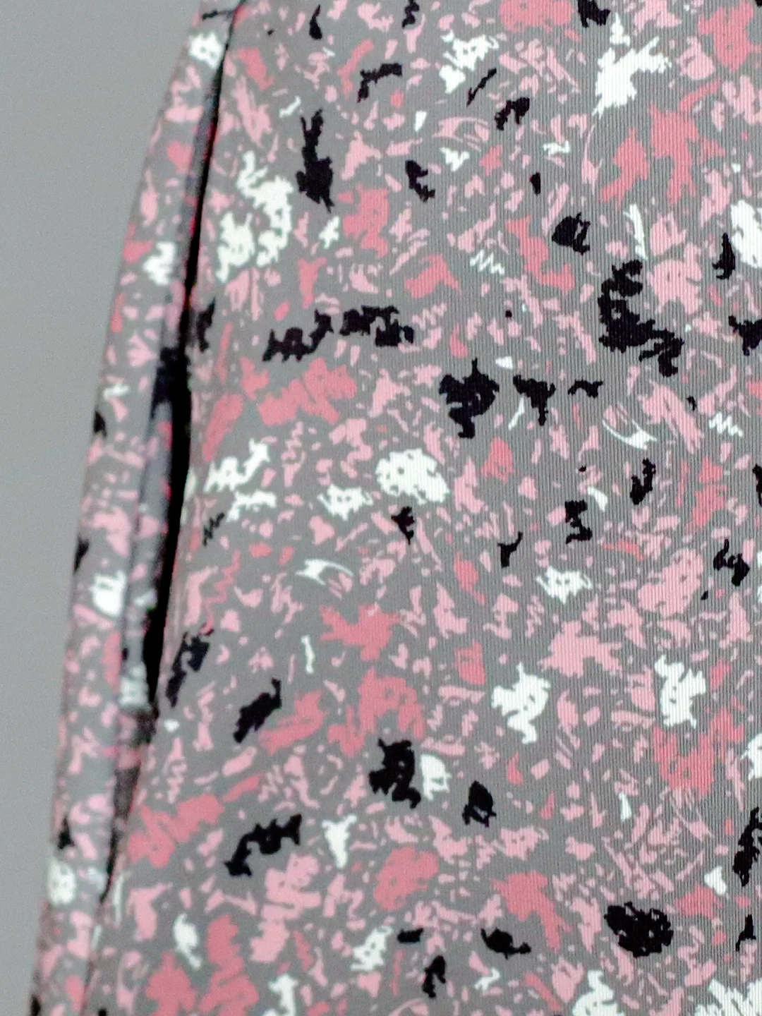 Flared sleeves all over printed A-Line knee length dress comes with concealed pockets brown view 5