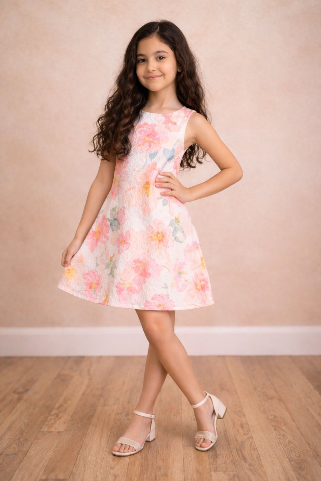 Rosé Garden Premium Occasion Dress