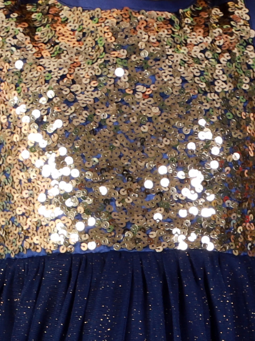 Navy Blue Starlight Sparkle Party Dress view 5