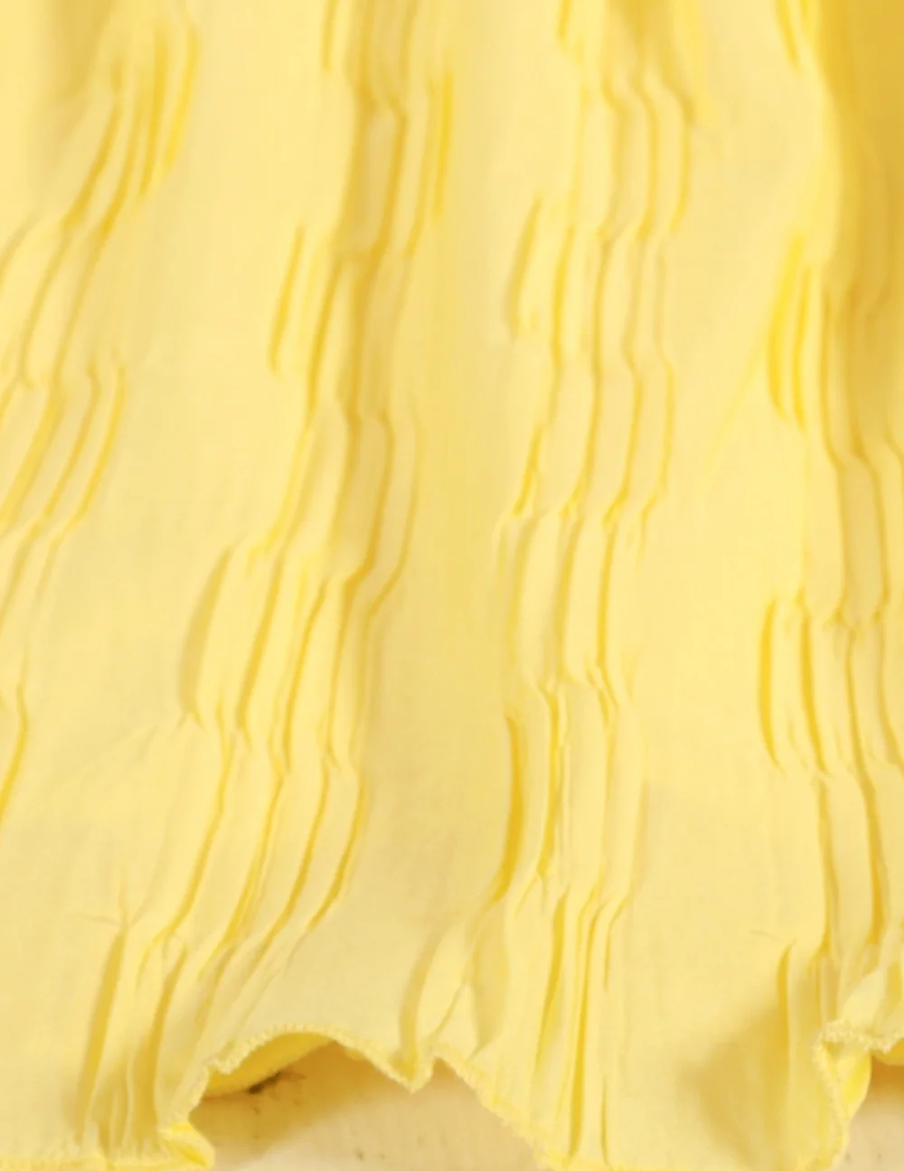 Stylish Yellow Noodle Strappy Summer Dress view 5