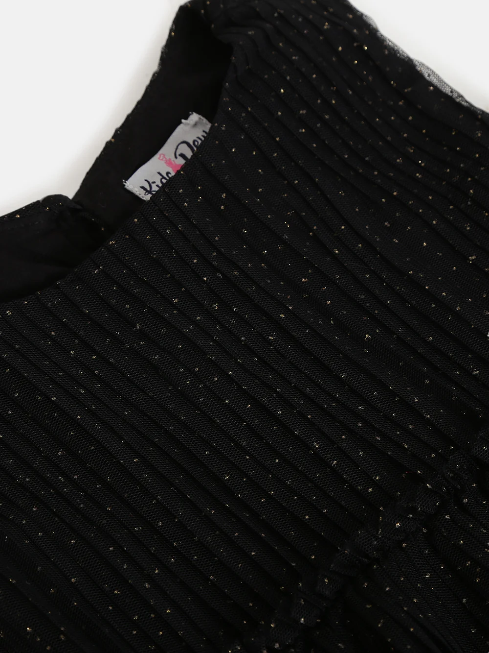 Stunning Black Girls’ Glitter Net Party Dress view 3