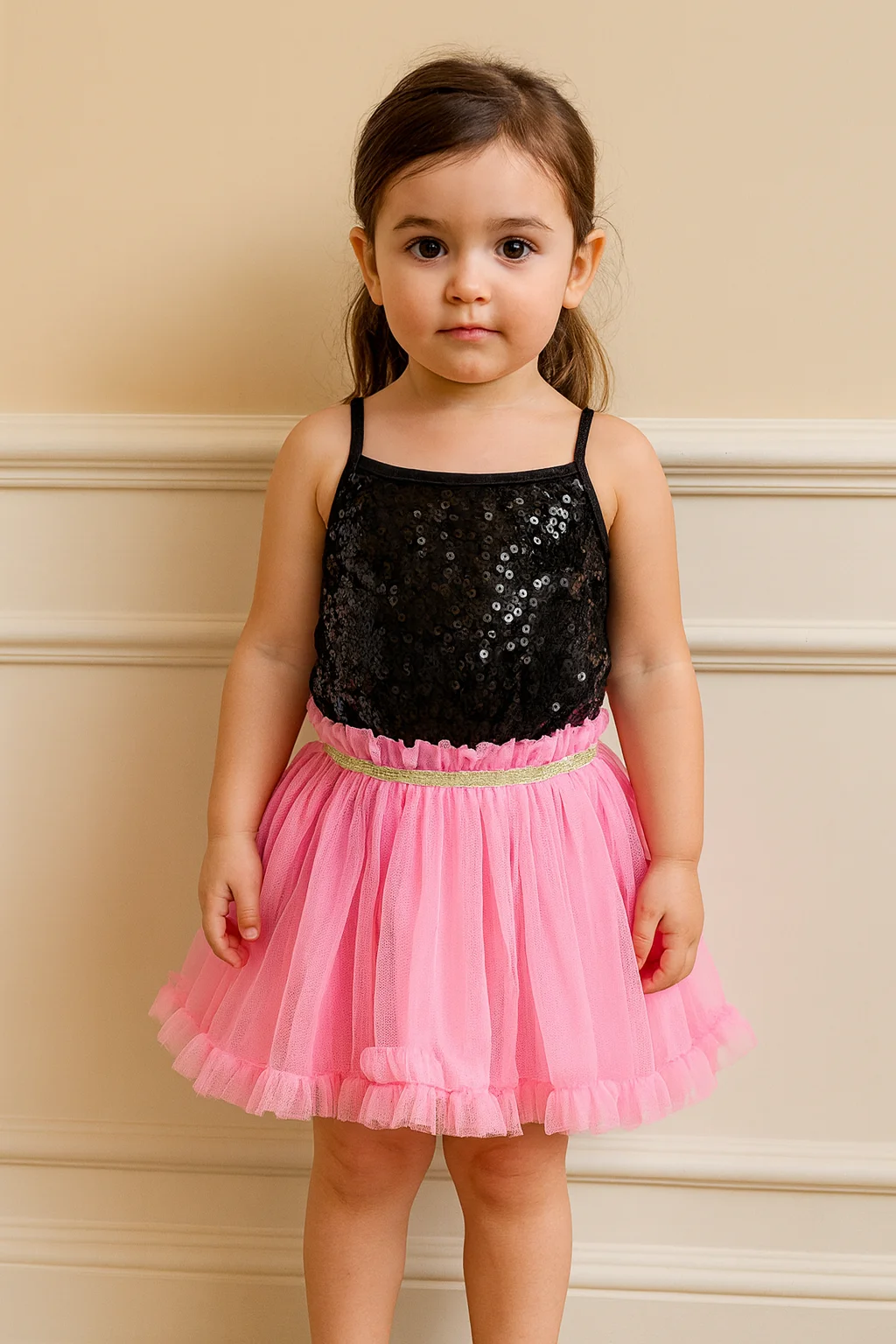 Elegant Pink Net Tuil Skirt