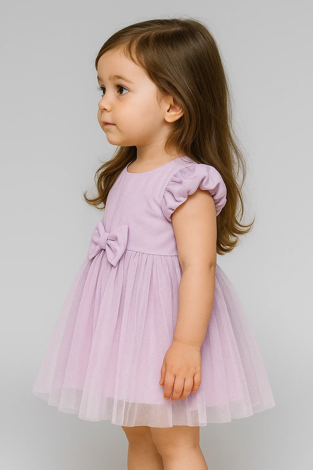 Kidsdew sleeveless Net fit and flare Above Knee Length dress view 2